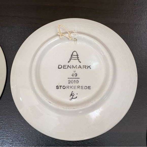 Vintage Royal Copenhagen Denmark Lot of 5 Blue & White 3”Decorative Mini Plates - Picture 14 of 15